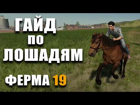 Видео: ГАЙД по Лошадям Farming Simulator 19 | Как Содержать Лошадей в Ферме 19