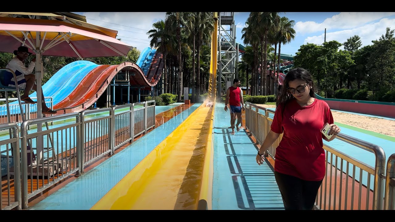 Waterpark Longest Ride | 4K HDR | Worlds Of Wonder | India | 4dost007