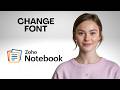 How to Change Font in Zoho Notebook