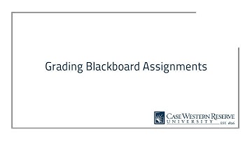 Grading Blackboard Assignments