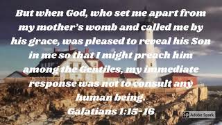 Galatians 1:15-16