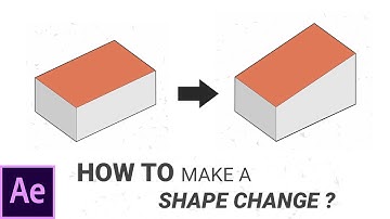 HOW TO make a SHAPE change in After Effects