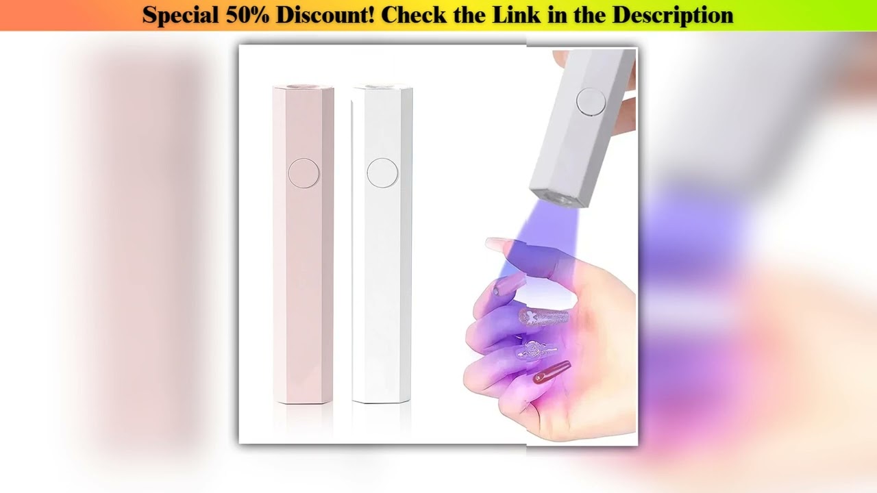 Unboxing YIKOOLIN Mini UV Light Cure Nails Lamp for Gel Nails LED Nail Lamp for Gel Polish Manicure