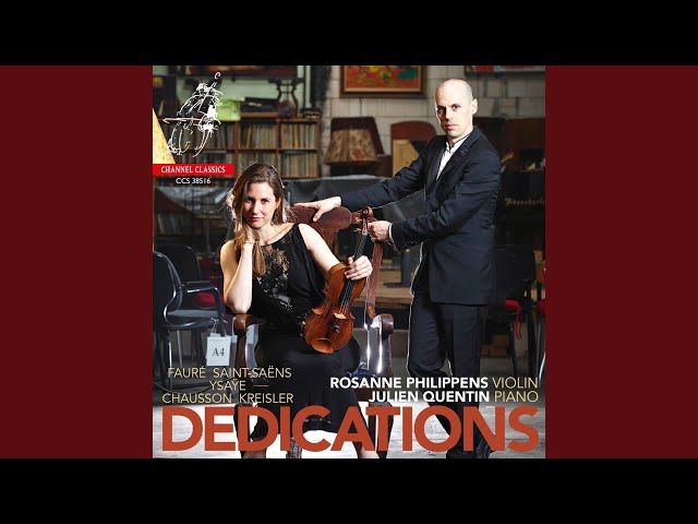 Saint-Saëns - Elégie pour violon & piano : R.Philippens / J.Quentin