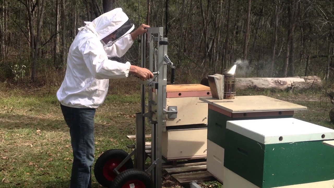 Beehive lift (Beekeeping) YouTube