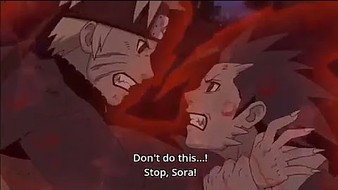 Did Naruto fight Sora?
