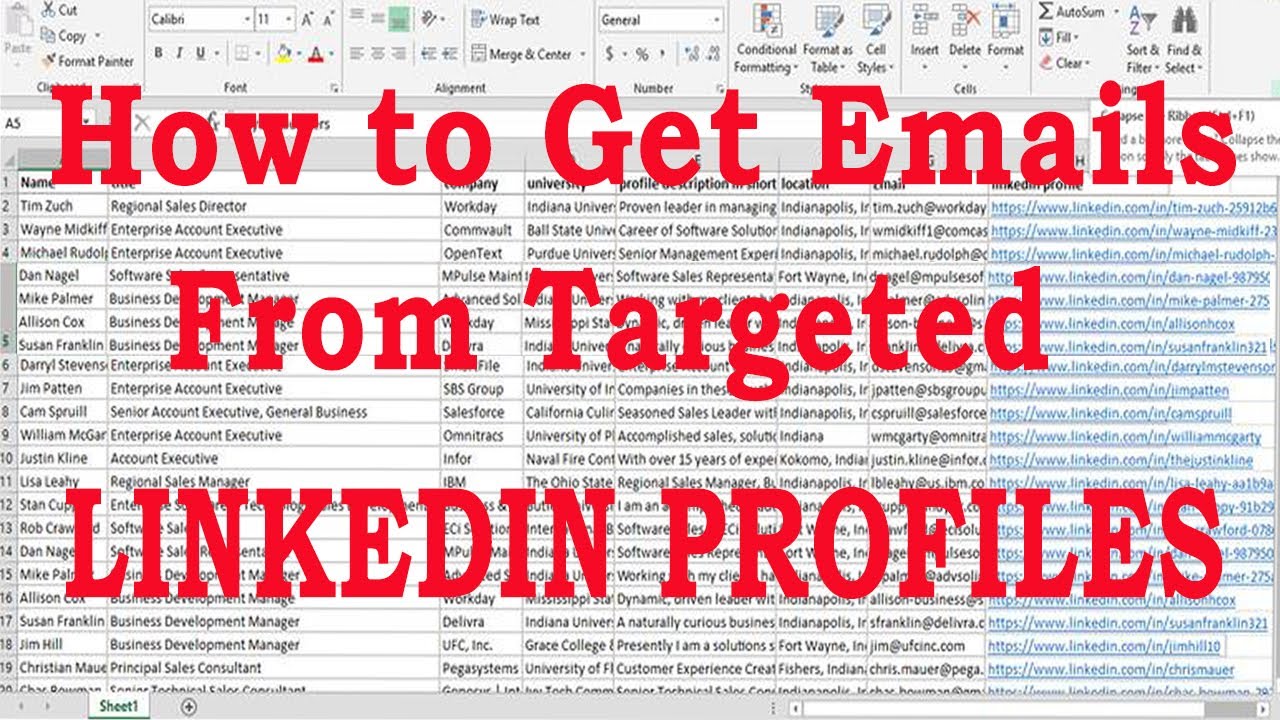 How to Get Email Addresses of LinkedIn Profiles Find CEO, Company