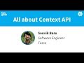 All about Context API talk, by Souvik Basu