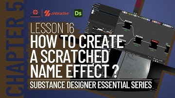 Creating a Scratched Name Effect | Lesson 16 | Chapter 5 | Substance Designer 2021 Essential Series