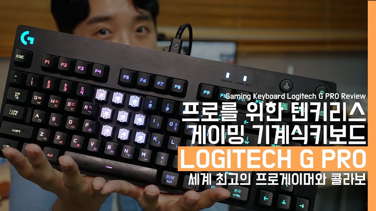 프로를 위한 로지텍 G PRO  텐키리스 게이밍 키보드. 세계 최고의 프로게이머와 콜라보?(Gaming keyboard Logitech G PRO Review)