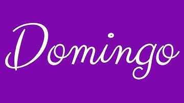 Learn how to Sign the Name Domingo Stylishly in Cursive Writing