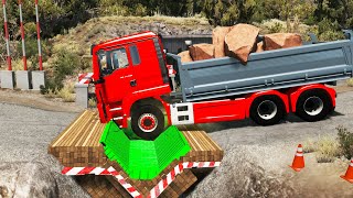 Cars vs Upside Down Speed Bumps #19 | BeamNG.DRIVE