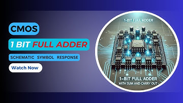 CMOS 1 bit Full Adder | Schematic | Symbol | Transient response | Cadence Virtuoso