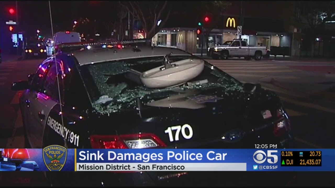 MISSION DISTRICT HOMICIDE:  Someone tosses sink at SFPD officers investigating Mission District homi