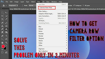 How to solve camera raw filter problem in Photoshop cs6 only in 2 minutes
