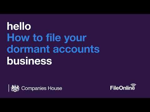 How to file your dormant accounts