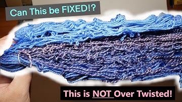 How To Set the Twist SIMPLE & EASY In HIGH Twist Handspun Yarn