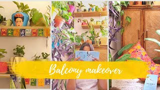 Small balcony makeover INDIA #apartmentbalconymakeover #indianbalcony