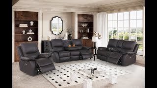 Assembly Instruction For Leather Electric Recliner Sofa Set 10096/10097/10098