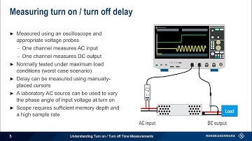 Understanding Turn On Turn Off Time Measurements