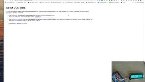 DCS-BIOS + Arduino MEGA + LCD 16x2