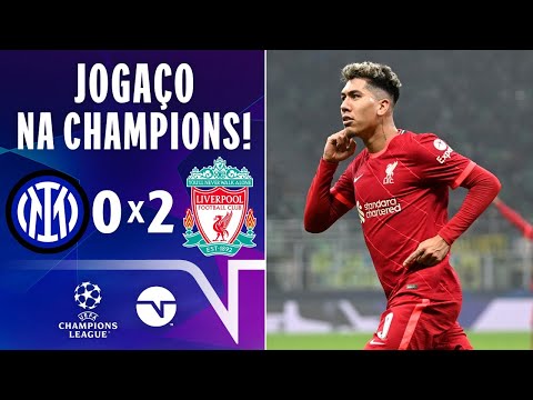 FIRMINO E SALAH MARCAM EM VITÓRIA SUADA DO LIVERPOOL NA CHAMPIONS LEAGUE! | INTER 0 X 2 LIVERPOOL