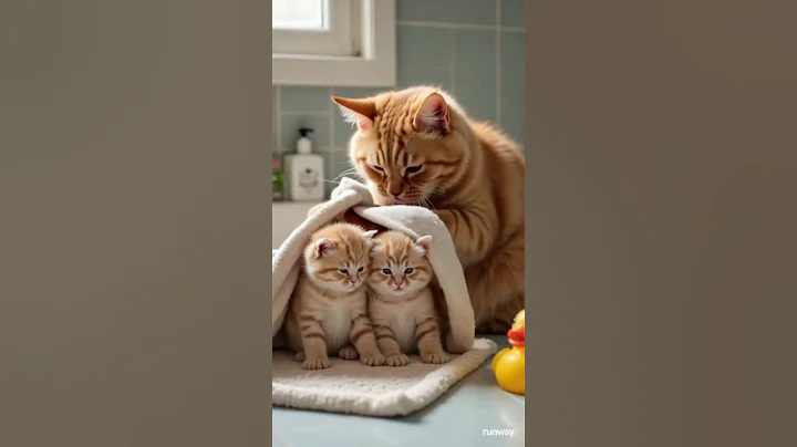 Watch the video about This Cat Mom’s Love Will Melt Your Heart | #CatMom #KittensLove #MeowsRoutines #CatBath #MotherCat