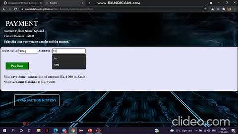 Task 1: Basic Banking System || The Sparks Foundation Graduate Rotational Internship Program