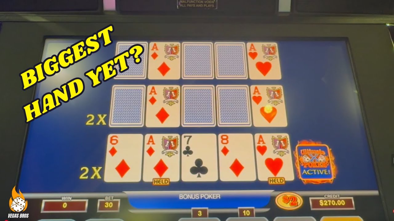 CRUSHING High Limit Ultimate X Bonus Poker!