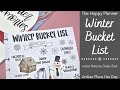 Winter Bucket List | Winter Memories Sticker Book | Amber Plans Her Day