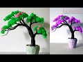 Cara cara Membuat Bunga Bonsai Plastik Kresek || Beautiful Bonsai Flower