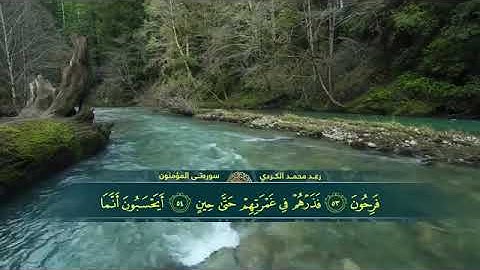 Mohammad Kurdi Surah Al-Mu'minun القارئ رعد محمد الکردي سورة المؤمنون