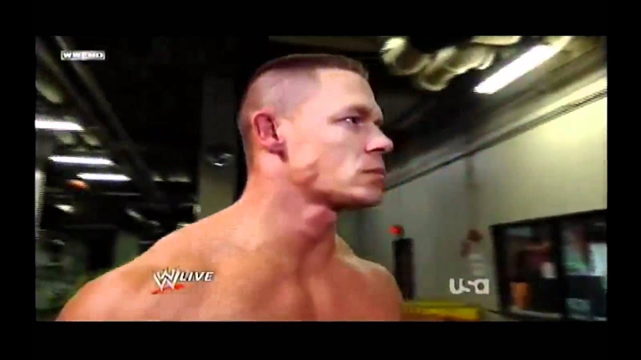 WWE RAW 1 23 12 - John Cena Angry Face - YouTube