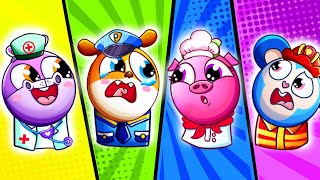 Finger Family Jobs Song 🤟Police, Doctors, Fire Fighters  + More Top Kid Songs by DooDoo & Friend