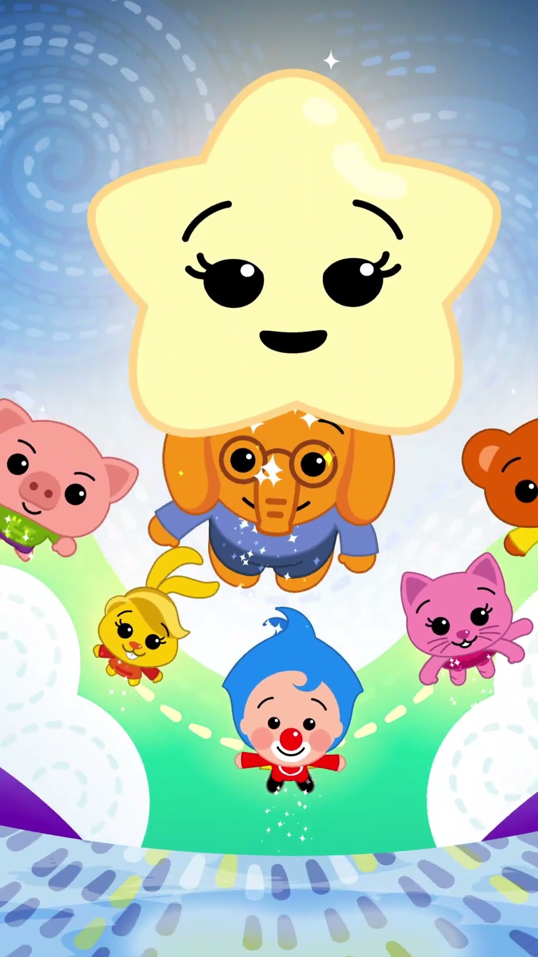 BRILHA BRILHA ESTRELINHA #2 ✨ ☁️ #shorts #músicainfantil #umheróidocoração