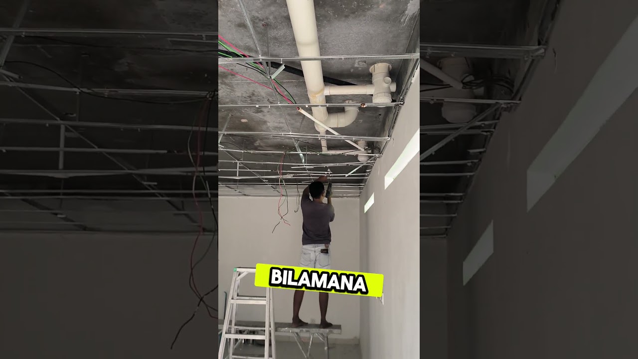 PLASTER CEILING to PVC CEILING #bahandanbinaan #ILoveCivilEngineering #construction