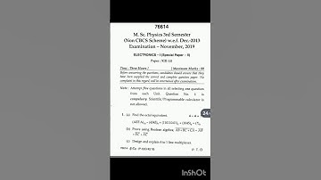 #Msc Physics 3rd sem Nov 2013 Mdu qus paper #Electronics -1