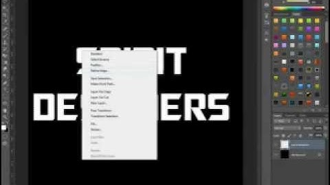 Photoshop cs6 : how to make neon text