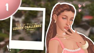 sims life in frames: legacy challenge | The Sims 4 | ep 1: CAS and challenge rules | let's play!