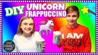 STARBUCKS UNICORN FRAPPUCCINO ~ HOW TO MAKE YOUR OWN AT HOME!