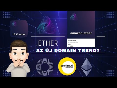 .ETHER lehet az új Trend a Ethereum Domain-ok között? | 0.02 ETH a regisztráció! | Egyedi Referral