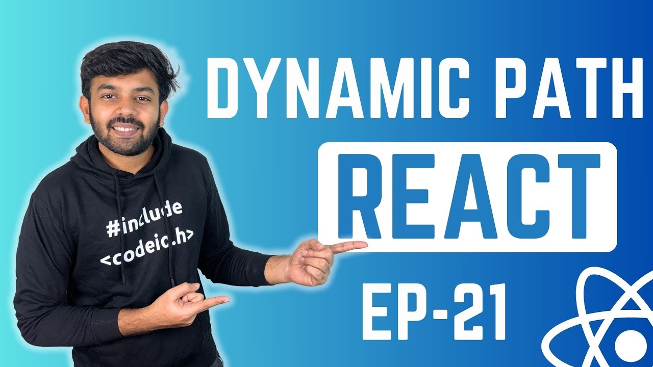 Dynamic path in React | React Ep- 21 | code io - Tamil - YouTube