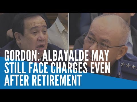 Gordon: Albayalde may still face charges even after retirement