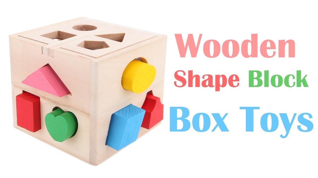 Wooden Shape Block Box Toys Kids Puzzle toys YouTube