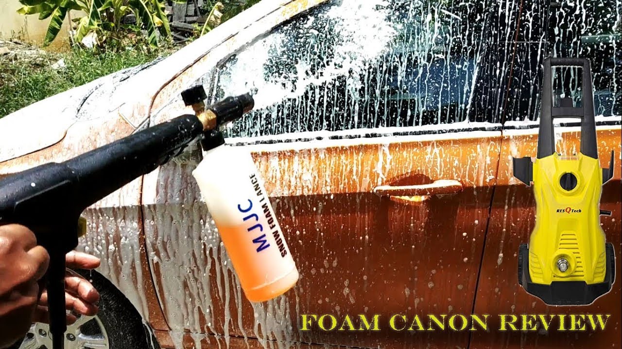 Foam Canon Review for Tata Tiago/Resqtech pressure washer YouTube