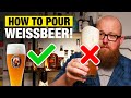 How to pour weiss beers