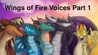 Wings of Fire Voices Part 1!! The best VOICES!! #wingsoffire