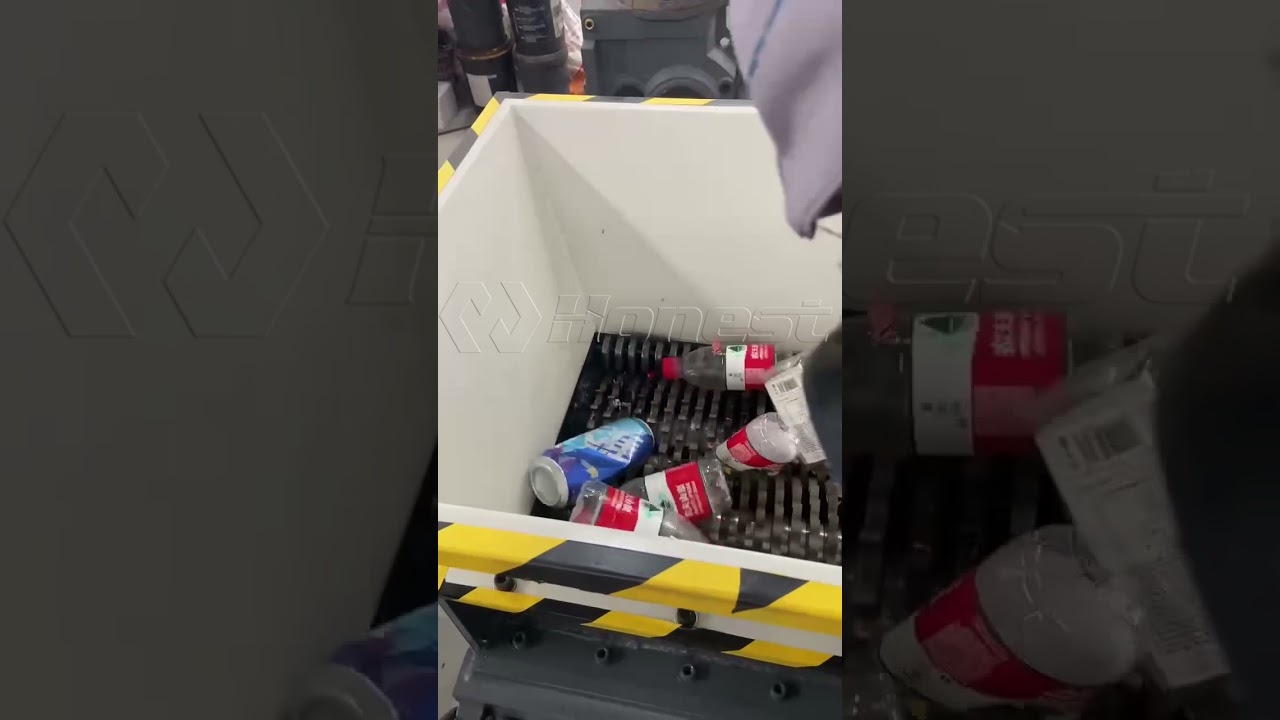 MIni Double Shaft Shredder | Plastic Bottle Shredding