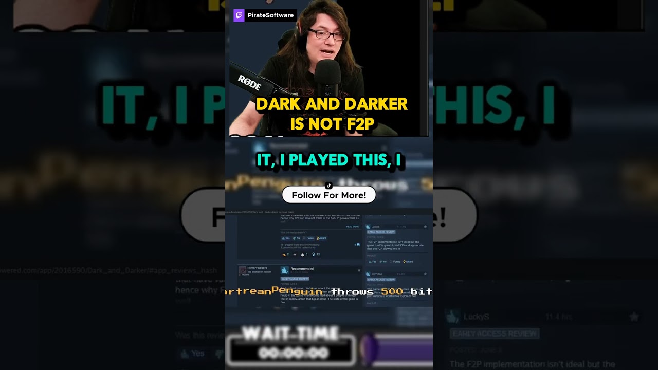 ee7775 adidas Dark & Darker is NOT FREE?! 😲 darkanddarker steam