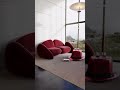 Lithos Sofa In Full Red Velvet Sofas Homedecor Home 